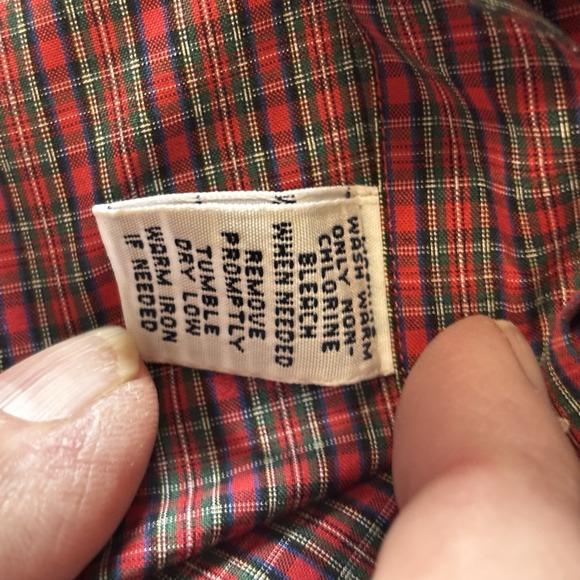 Ralph Lauren Shirt Adult XL Red Plaid‎ Classic Fit Button-Down Long Sleeve Men - Picture 11 of 12